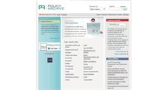 Desktop Screenshot of policyarchive.org